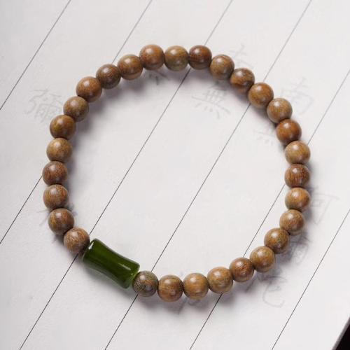 Green Sandalwood Bracelet, fashion jewelry & Unisex 8cm [