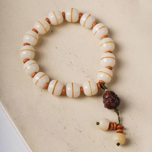 Bodhi Wood Beads Bracelet, fashion jewelry & Unisex 8cm 