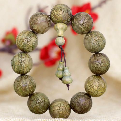 Green Sandalwood Bracelet, fashion jewelry & Unisex 8cm 