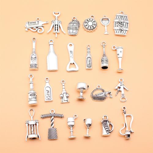 Zinc Alloy Jewelry Pendants, antique silver color plated, DIY 