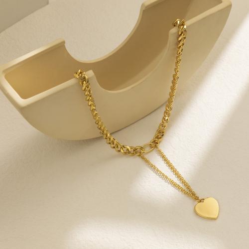 Zinc Alloy Necklace, with 2.76 Inch extender chain, fashion jewelry & for woman, gold .56 Inch 