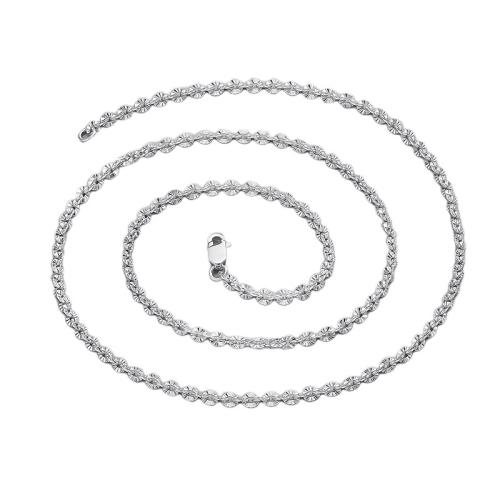 Collier de bijoux en argent , argent sterling 925, normes différentes pour le choix & pour femme, couleur platine, Vendu par PC