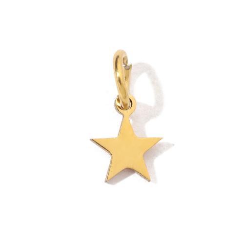 Stainless Steel Star Pendant, 304 Stainless Steel, DIY 