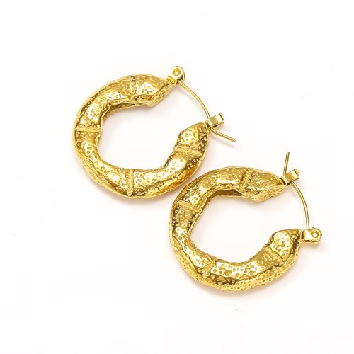 Stainless Steel Leverback Earring, 304 Stainless Steel, Vacuum Ion Plating, fashion jewelry & for woman, golden 