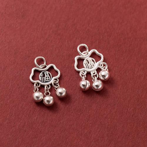 Sterling Silver Pendants, 925 Sterling Silver, Longevity Lock, DIY & hollow 