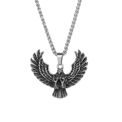 Stainless Steel Animal Pendants, 304 Stainless Steel, Eagle, polished, fashion jewelry & Unisex [