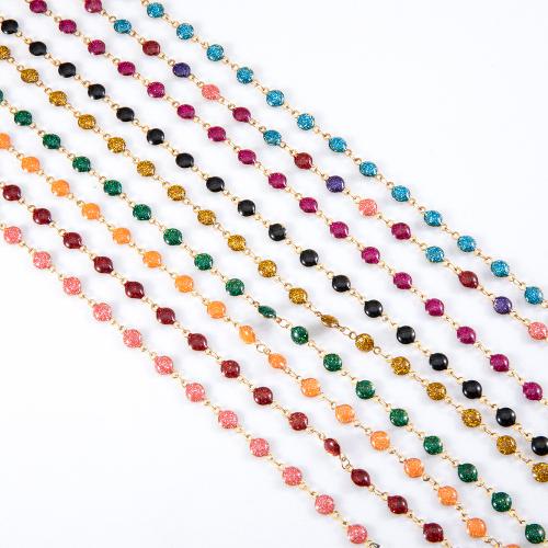 Stainless Steel Chain Jewelry, 304 Stainless Steel, DIY & enamel 6mm 