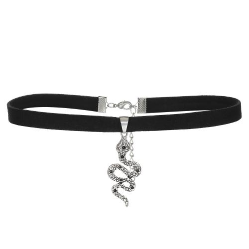 Mode Collier Choker, alliage de zinc, avec velours de coton, Placage, bijoux de mode & styles différents pour le choix & pour femme, Vendu par PC