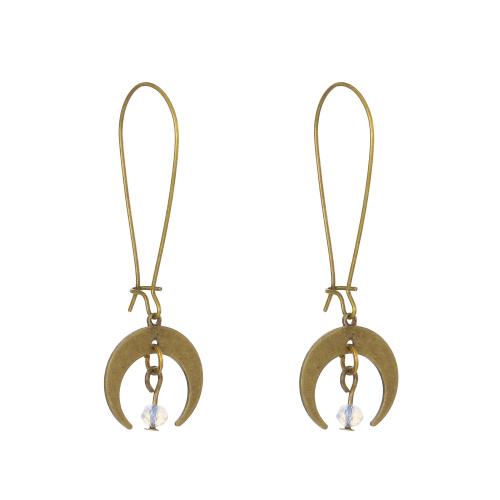 Zinc Alloy Drop Earring, plated, fashion jewelry & for woman 