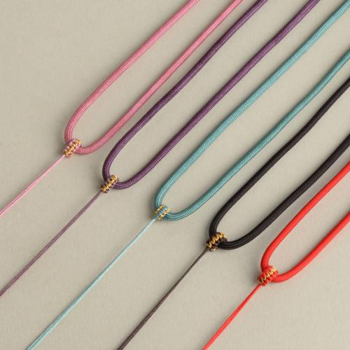 Polyester Necklace Cord, with Acrylic, handmade, DIY Approx 30-66 cm 