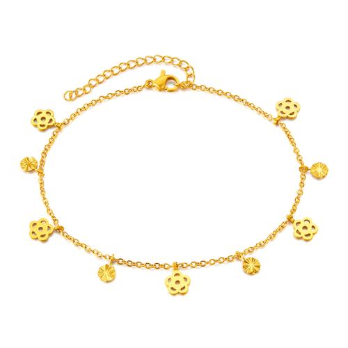 Joyería pulseras de acero inoxidable, acero inoxidable 304, para mujer, dorado, Vendido por UD[