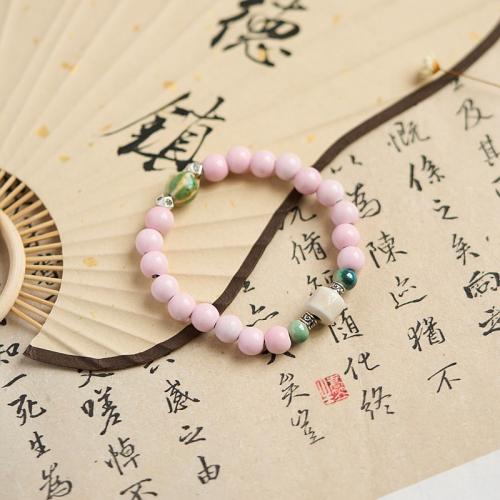 Porcelain Bracelet, with Zinc Alloy, handmade, Unisex Approx 6-8 Inch 