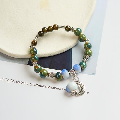 Porcelain Bracelet, with Zinc Alloy, handmade, Unisex Approx 6-8 Inch 