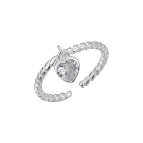 Argent sterling 925 Bague d'orteil, bijoux de mode & pavé de micro zircon & pour femme, Vendu par PC