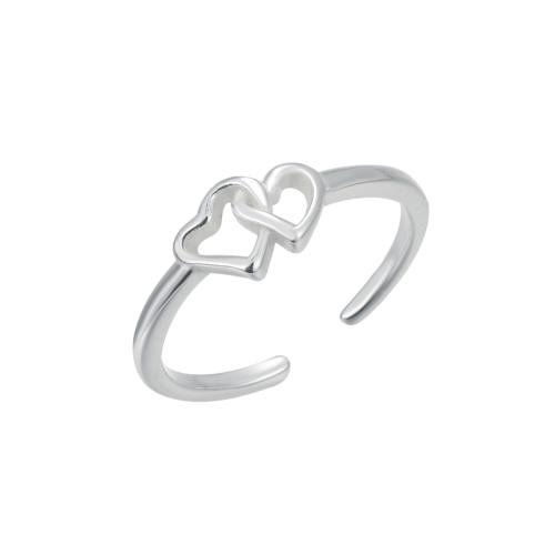 Argent sterling 925 Bague d'orteil, coeur, bijoux de mode & pour femme, Vendu par PC