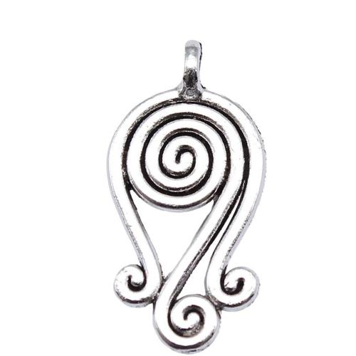 Zinc Alloy Jewelry Pendants, silver color plated, DIY 