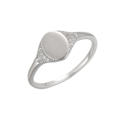 Zircon pavent argent sterling Bague, Argent sterling 925, bijoux de mode & normes différentes pour le choix & pavé de micro zircon & pour femme, Vendu par PC