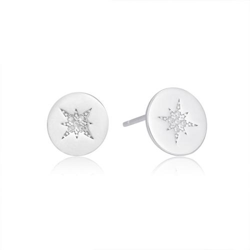 Silver Earring Zircon pavent Sterling, Argent sterling 925, bijoux de mode & pavé de micro zircon & pour femme, 9.9mm, Vendu par paire