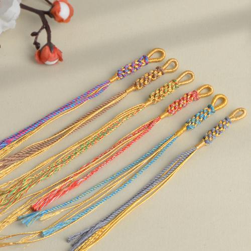 Decorative Tassel, Cotton Thread, with Golden Threads, handmade, durable Approx 14-17 cm 