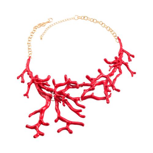 Collier en alliage de zinc, avec 3.46 Inch chaînes de rallonge, peinture, bijoux de mode & pour femme Environ 17.79 pouce, Vendu par PC