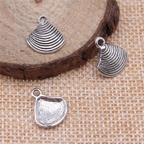 Zinc Alloy Jewelry Pendants, Shell, plated, DIY 