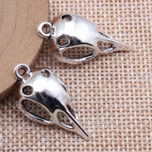 Zinc Alloy Animal Pendants, Bird, antique silver color plated, DIY 