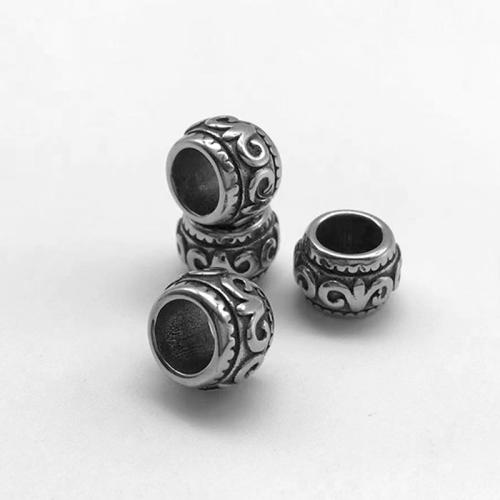 304 Stainless Steel Large Hole Bead, DIY 