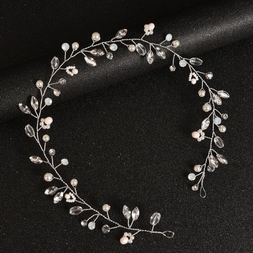 Diadema  de Bisuteria, fundición, con Cristal & Perlas plásticas & metal, Joyería & diferentes materiales para la opción & para mujer, Vendido por UD