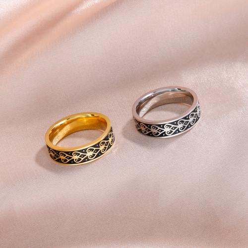 Edelstahl Fingerring, 304 Edelstahl, Modeschmuck & unisex & verschiedene Größen vorhanden, keine, verkauft von PC