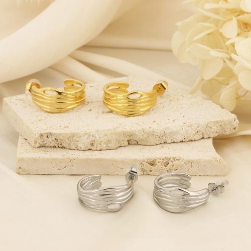 Boucles d'oreilles en acier titane, Placage, pour femme, plus de couleurs à choisir Vendu par paire