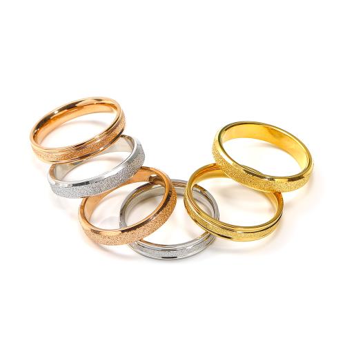 Stainless Steel Finger Ring, 304 Stainless Steel, Round, Vacuum Ion Plating & for woman [