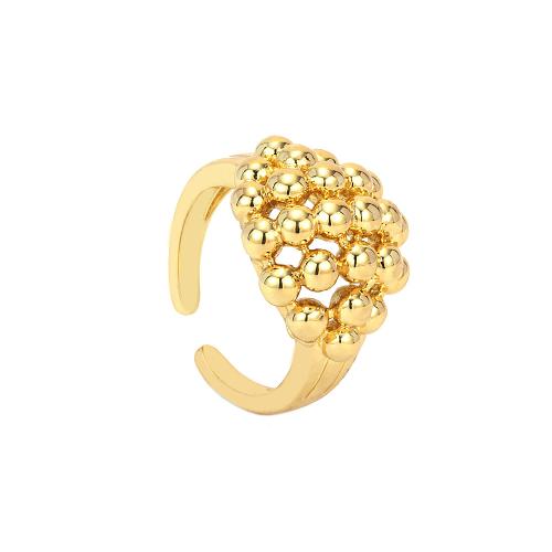 Bague en laiton, Placage de couleur d'or, Réglable & bijoux de mode & normes différentes pour le choix & pour femme, plus de couleurs à choisir, Diamètre inté Environ 17mm, Vendu par PC