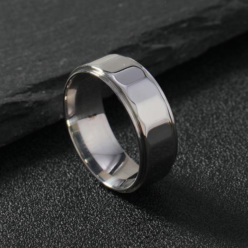 Titan Stahl Fingerring, Titanstahl, plattiert, für den Menschen, keine, inner diameter:17~20mm, verkauft von PC