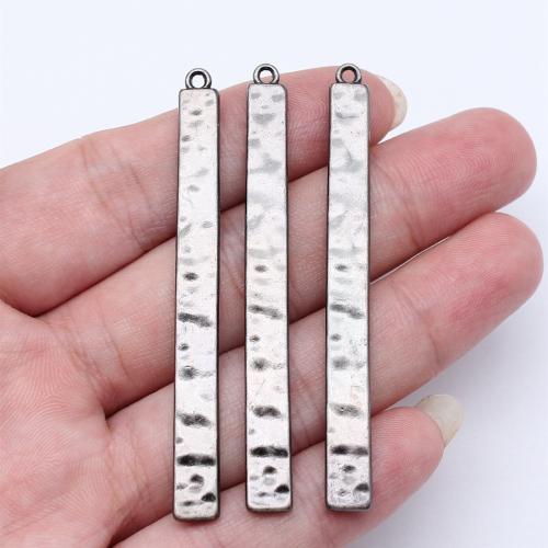 Zinc Alloy Jewelry Pendants, Rectangle, plated, DIY 