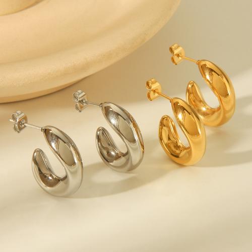 304 Stainless Steel Stud Earring, plated, fashion jewelry & for woman 