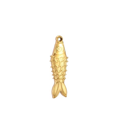 Stainless Steel Animal Pendants, 304 Stainless Steel, Fish, Vacuum Ion Plating, DIY [