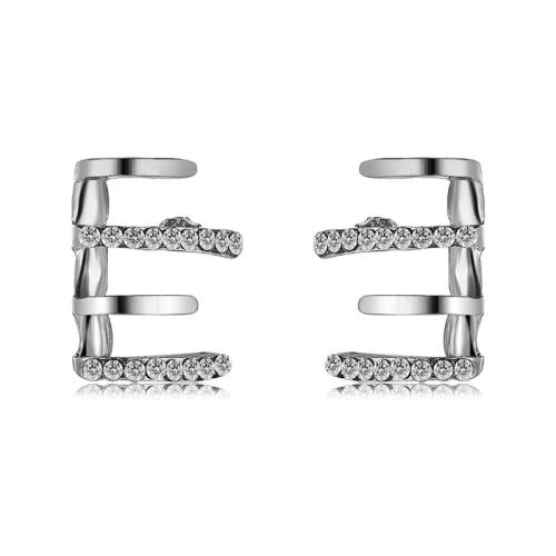 Zinc Alloy Rhinestone Stud Earring, fashion jewelry & for woman & with rhinestone 