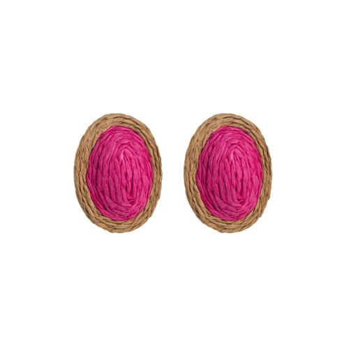 Fashion Create Jewelry Earring, Zinc Alloy, with Rafidah Grass, for woman 