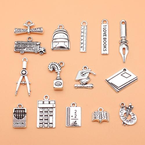 Zinc Alloy Jewelry Pendants, antique silver color plated, DIY 