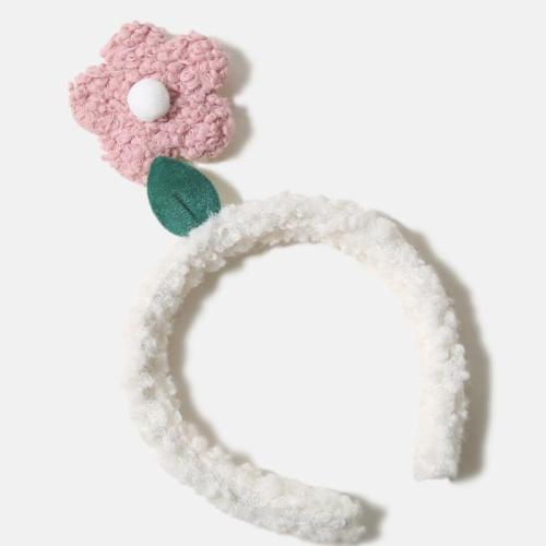 Hair Bands, Plush, handmade, for woman, white 