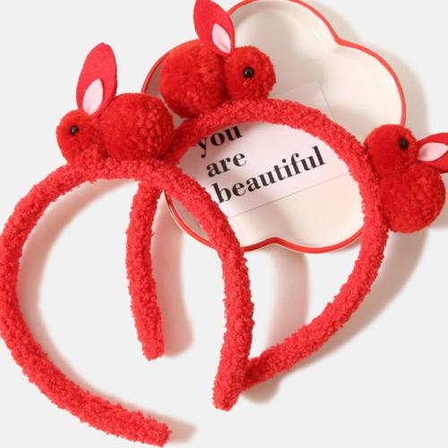 Hair Bands, Plush, handmade & for woman, red 