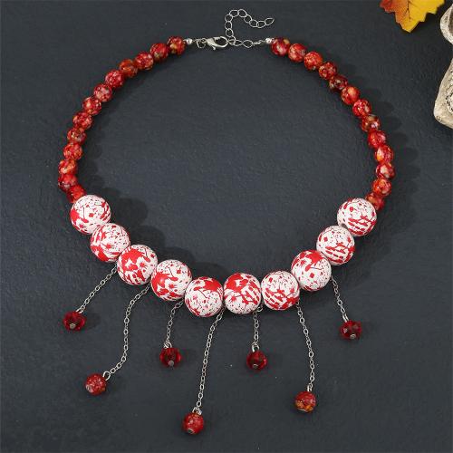 Plastic Necklace, with 5cm extender chain, Halloween Design & fashion jewelry & for woman Approx 37 cm 