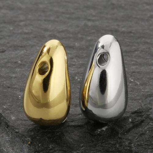 Stainless Steel Pendants, 304 Stainless Steel, Teardrop, plated, DIY [