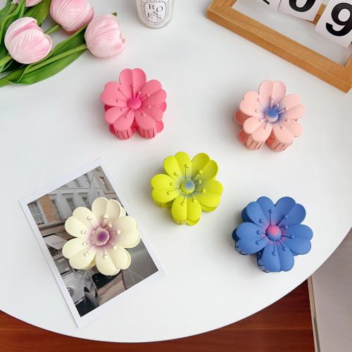 Hair Claw Clips, Plastic, Flower, fashion jewelry 