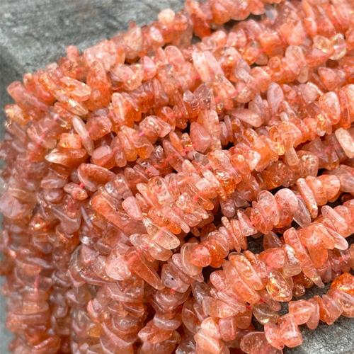 Sunstone Bead, Nuggets, DIY, Grade AAAAA, beads length 4-6mm Approx 39 cm 