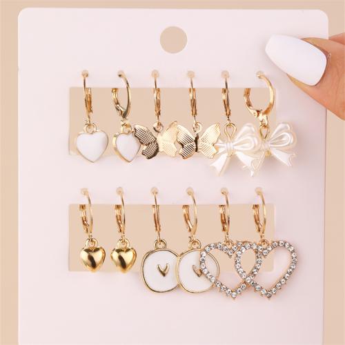 Zinc Alloy Drop Earring, fashion jewelry & for woman 