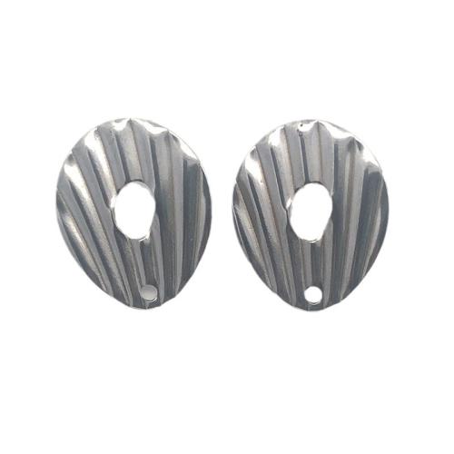 Stainless Steel Earring Stud Component, 304 Stainless Steel, DIY, original color 