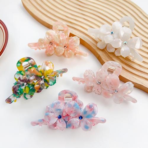 Hair Claw Clips, Acetate, fashion jewelry & with rhinestone 