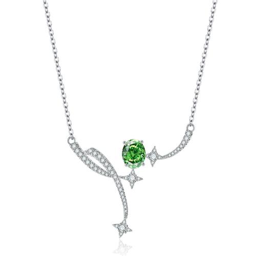 Collier en laiton cubique Zircon Micro Pave, Placage, pavé de micro zircon & pour femme, plus de couleurs à choisir, Vendu par PC