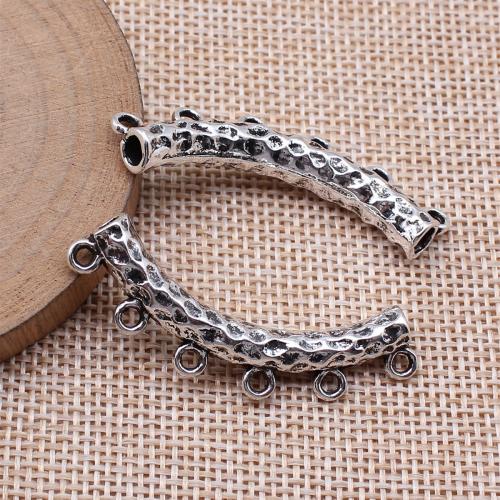 Zinc Alloy Tube Beads, antique silver color plated, DIY 